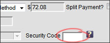 security code