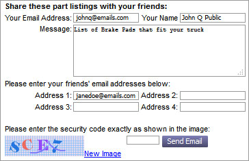 share cart via email