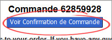 bouton pour afficher la confirmation de commande