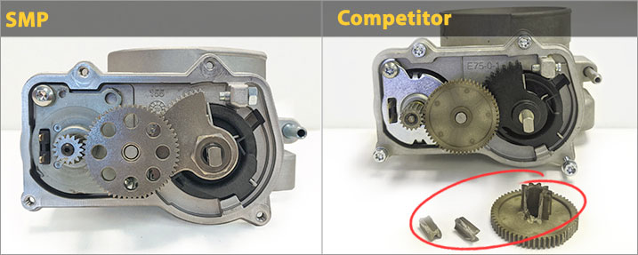 SMP and competitor's throttle body