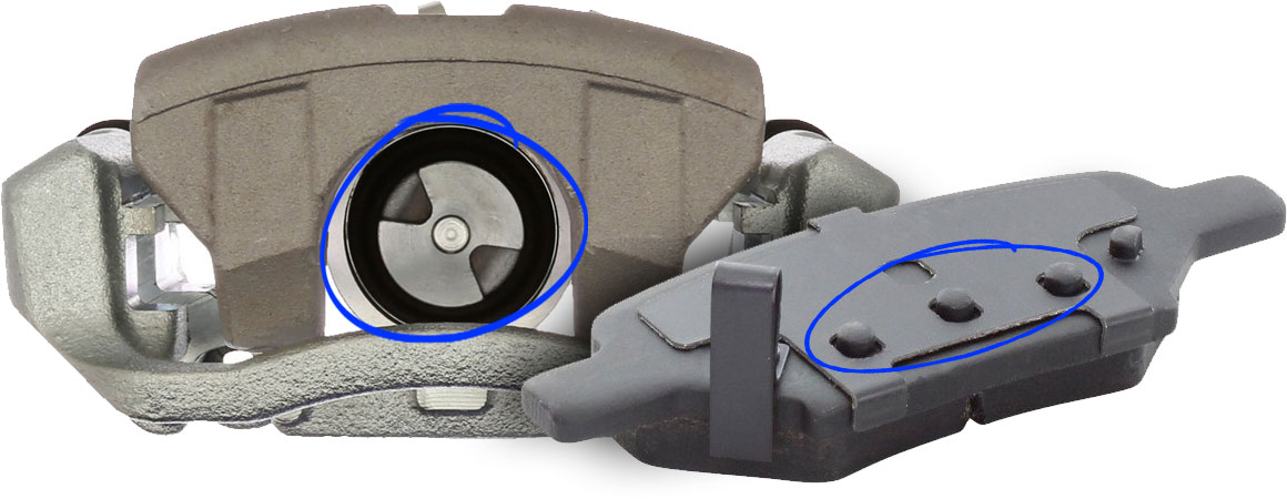 Pontaic G6 rear Caliper & Brake Pads