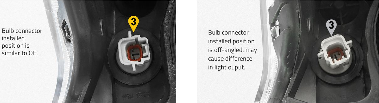 TYC bulb connectors compared to competition